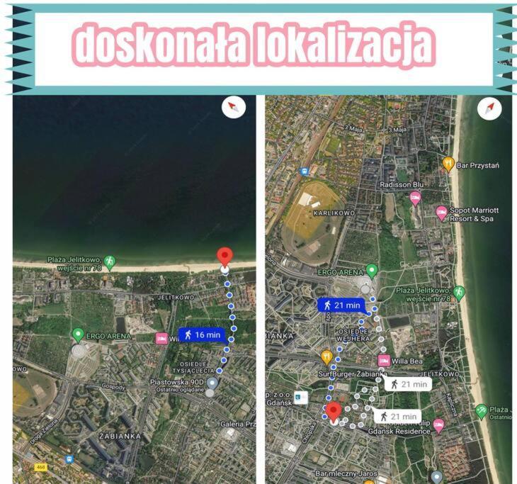 Ferienwohnung Mieszkanie Blisko Plazy W Pelni Wyposazone Danzig Exterior foto